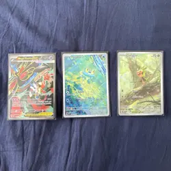 3 CARD Chaos Rising Pokemon TCG XY Holo Bundle Mega Floette EX, Froakie, Chespin - Image 1