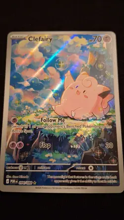 Pokemon TCG Clefairy Prismatic Evolutions 094/088 Rare Holo 2026 - Image 2