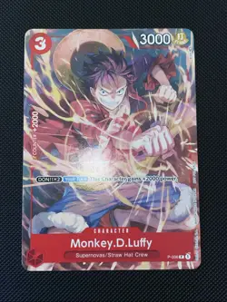 One Piece - Monkey D Luffy P-006 Retail Promo - Regular Promo Card NM - Image 2