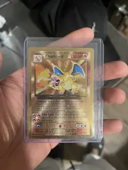 Celebrations Charizard Metal Card Lightly Played Has Some Chips - Image 1