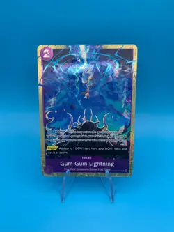 Gum-Gum Lightning - OP09-077 - Premium Card Collection - One Piece English - Image 1
