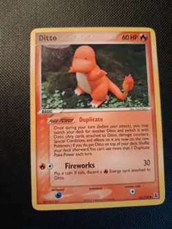 Pokemon Ditto (Charmander) 061/113 Delta Species Card. Excellent Condition - Image 1