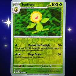 Sunflora - Reverse Holo - Pokemon Scarlet & Violet Twilight Masquerade #007/167 - Image 1
