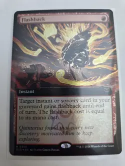 mtg, Flashback (Extended Art) Secrets of Strixhaven Foil NM - Image 1
