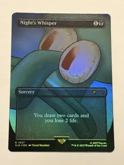 Night's Whisper (Rainbow Foil) Secret Lair Drop Foil SpongeBob MTG SLD 1937 - Image 1