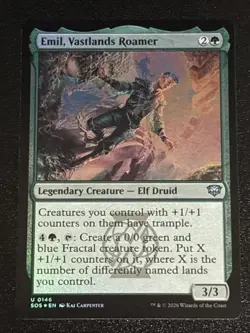 MTG Secrets of Strixhaven Emil, Vastlands Roamer Foil 0146 NM - Image 1