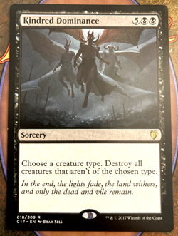 MTG Kindred Dominance - Commander 2017 (C17) 018/309 Unlimited Rare - Magic WOTC - Image 1