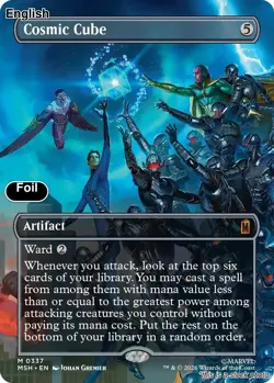 (Preorder) Cosmic Cube (Borderless) EN [MSH - 0337] - NM [Foil] TCG MTG - Image 1