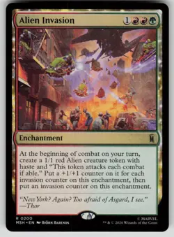 Alien Invasion Rare Marvel Super Heroes 200 MTG Near Mint 2026 - Image 1