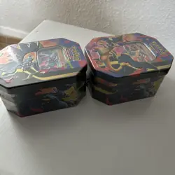 Pokemon TCG Mega Charizard X & Y Tins. BOTH TINS. Brand New & Sealed - Image 2