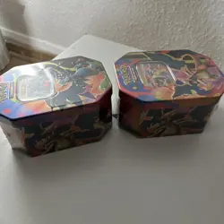 Pokemon TCG Mega Charizard X & Y Tins. BOTH TINS. Brand New & Sealed - Image 3