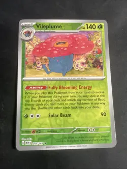 Pokemon TCG - Vileplume 045/165 Reverse Holo - Scarlet & Violet 151 - NM - Image 1