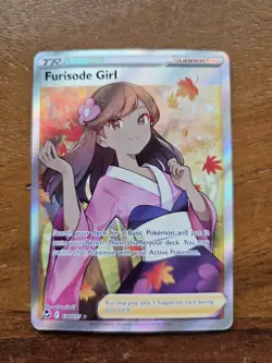 Pokemon Lot Of 2 Furisode Girl 190/195 And Rainbow Secret 205/195 Waifu Trainer - Image 4