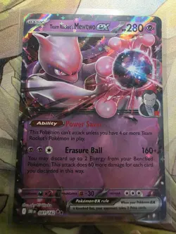 Team Rocket's Mewtwo ex - 81/182 Destined Rivals - Pokemon TCG Double Rare - Image 1