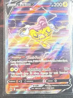 Pokemon Raikou V GG41/GG70 Full Art Near Mint Or Better! - Image 2