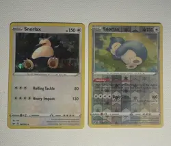 Pokemon TCG Snorlax 140/202 Holo & SWSH068 Promo 2-Card Lot 2020 EN - Image 1