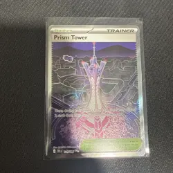Prism Tower 111/086: Chaos Rising Stadium Reverse Holo Full Art. NM Pokemon - Image 1