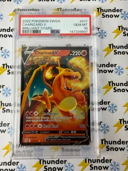 Charizard V #017 2023 Pokemon Brilliant Stars PSA 10 - Image 1