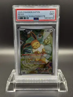 POKEMON | S&V PRISMATIC EVOLUTIONS ETB PROMO 2025 | #173 EEVEE | PSA 9 - Image 1