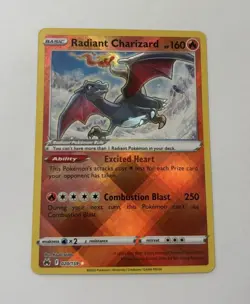 Radiant Charizard 020/159 Radiant Rare Crown Zenith Pokemon TCG - Image 1