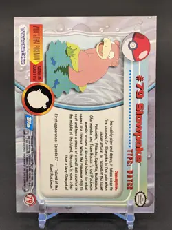 Topps Slowpoke #79 - (M/NM) Non Holo - 1st Edition (Blue Label) Pokemon - Image 2