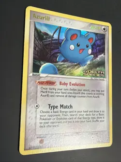 2005 Pokemon TCG Azurill Ex Delta Species Revwrse Holo Stamped 20/113 LP/NM - Image 4