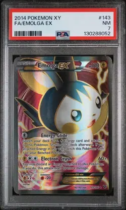 PSA 7 Pokemon - Emolga EX Full Art #143 (2014) - Image 1