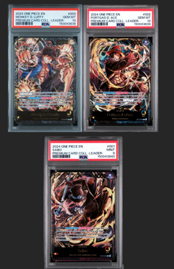 Monkey.D.Luffy(10), Ace(10), Sabo(9) ST13-003 One Piece Sequential Leader - Image 1