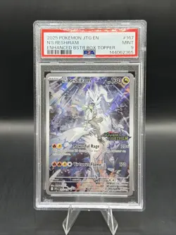 Pokemon TCG N's Reshiram Stamped Illustration Rare Promo Card 167/159 PSA 9 - Image 1