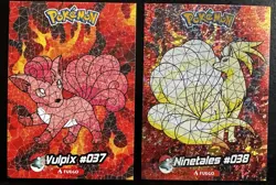 VULPIX X NINETALES LOT - POKEMON CRYSTAL CARD COLLECTION CCG HOLO - Image 1