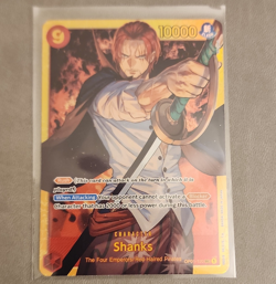 Bandai One Piece Card Game Shanks OP01-120 Romance Dawn SR Alt Art Holo EN - Image 1
