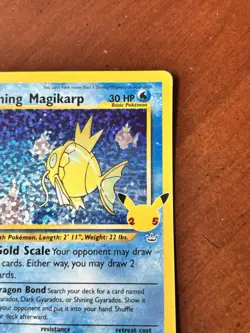 Shining Magikarp 66/64 Celebrations Classic Collection Pokemon Card NM/LP - Image 3