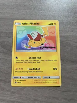 Ash's Pikachu SM108 Black Star Promo - Pokemon Card TCG - Image 2
