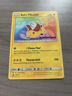 Ash's Pikachu SM108 Black Star Promo - Pokemon Card TCG - Image 4