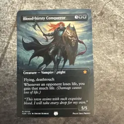 Bloodthirsty Conqueror - Custom Art MTG Magic The Gathering Playtest Card - Image 1