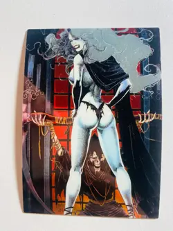 1995 LADY DEATH #82 CONDEMATION CHROMIUM NM-MT CARD - Image 1