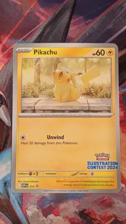 Pikachu 214 Illustration Contest 2024 Sv: Scarlet & Violet Promo Cards - Image 1