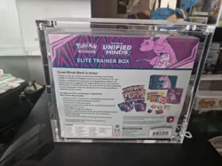 Pokemon Sun And Moon Unified Minds Elite Trainer Box Sealed In Acrylic Case - Image 3