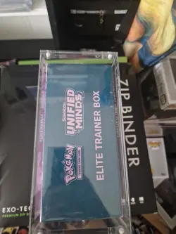 Pokemon Sun And Moon Unified Minds Elite Trainer Box Sealed In Acrylic Case - Image 5