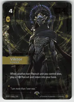 Viktor Leader 246a/298 Arcane Promotional Card RIFTBOUND - Image 1
