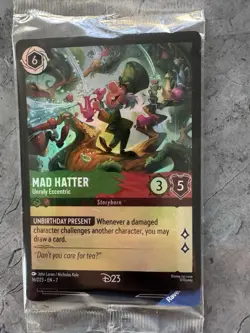 Disney Lorcana TCG - 16/D23 Mad Hatter - Unruly Eccentric - Foil Card - Image 1