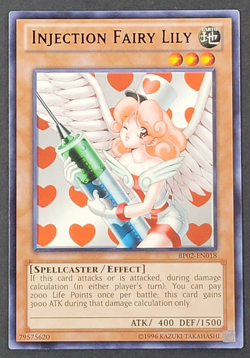 Yugioh TCG - Injection Fairy Lily - BP02-EN018 - NM - Unlimited Ed - Rare 2013 - Image 1