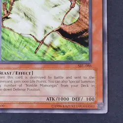 Yugioh TCG - Nimble Momonga - SRL-086 - NM - Vintage - Unlimited - Monster 2002 - Image 5