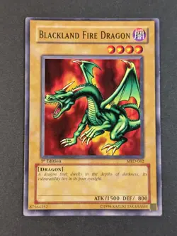 Yugioh TCG - 1x Blackland Fire Dragon - MRD-062 - LP -1st Edition Vintage Common - Image 5