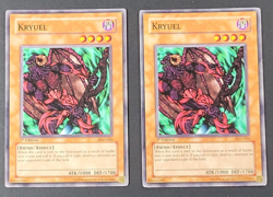 Yugioh TCG - 2x Kryuel - PGD-006 - NM/LP - Common 1st Ed Pharaonic Guardian 2003 - Image 1