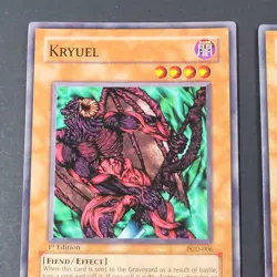 Yugioh TCG - 2x Kryuel - PGD-006 - NM/LP - Common 1st Ed Pharaonic Guardian 2003 - Image 4