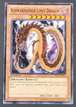 Yugioh TCG - Schwarzschild Limit Dragon - JOTL-EN015 - 1st - Common - LP/NM 2013 - Image 1
