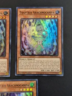 Yugioh TCG - 3x Traptrix Arachnocampa - SDBP-EN002 - NM/LP - Super Rare 1st 202 - Image 5