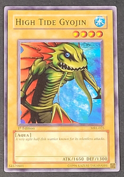 Yugioh TCG - High Tide Gyojin - MRL-024 - LP/NM - 1st Edition - Vintage - 2002 - Image 1