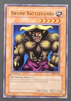 Yugioh TCG- 1x Swamp Battleguard - MRD-063 - NM - 1st Edition - Vintage - 2003 - Image 1